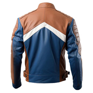 Sapphire Brown Racer Jacket