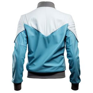 Sky Blue Aviator Jacket