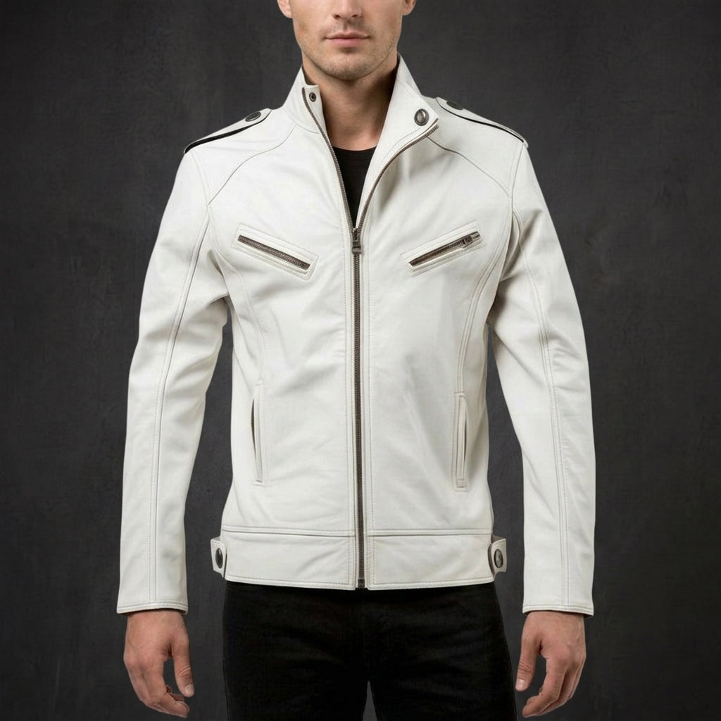 White High Street Racer Jacket