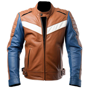 Sapphire Brown Racer Jacket