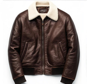 Brown Camden Bomber Jacket — side view