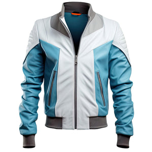 Sky Blue Aviator Jacket
