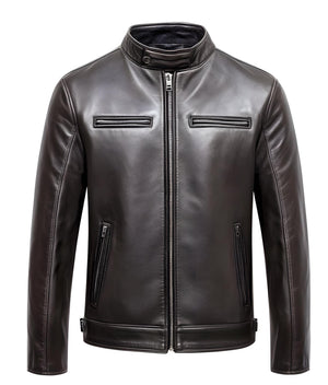 Smoke Grey Motorcycle Jacket — side view