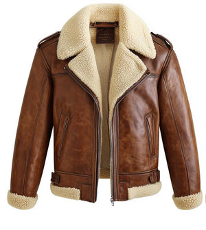 Brown Belgrave Aviator Jacket — side view