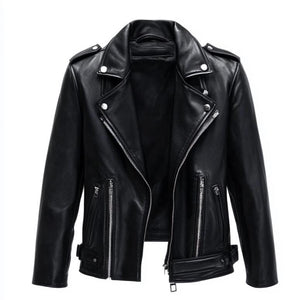 Black Vanguard Moto Jacket — side view