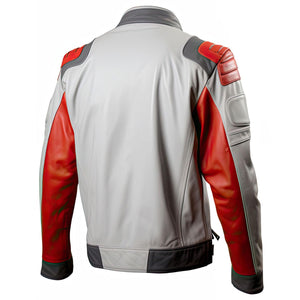 Red Grey Rider Jacket