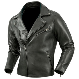 Black Brando Moto Jacket — side view