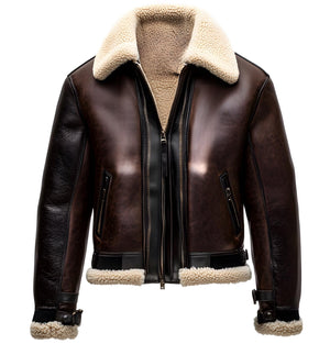 Brown Sterling Bomber Jacket — side view