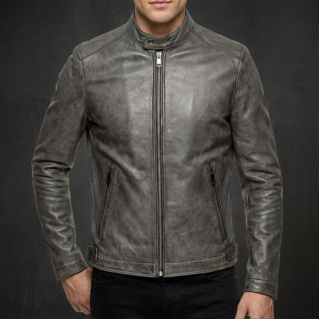 Ash Grey Moto Jacket