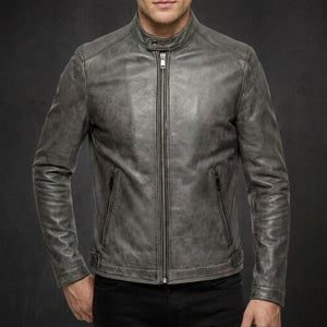 Ash Grey Moto Jacket
