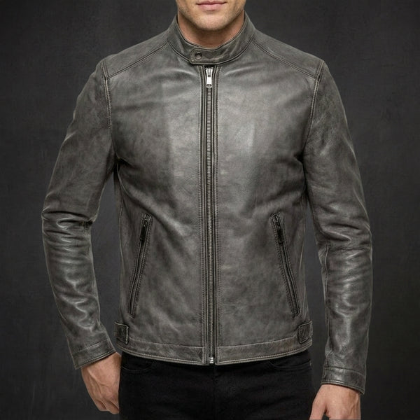 Ash Grey Moto Jacket
