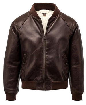 Brown Richmond Bomber Jacket — side view