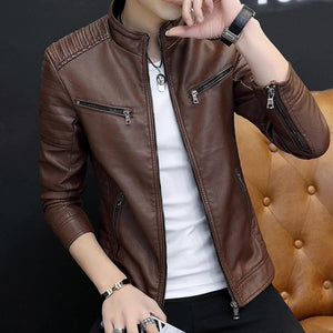 Brown Quilted Rider Jacket — side view