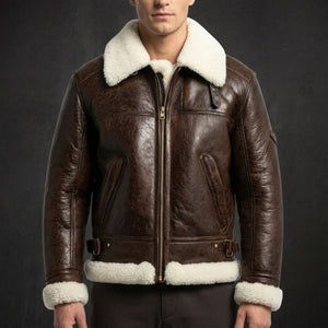 Brown Sterling Aviator Jacket