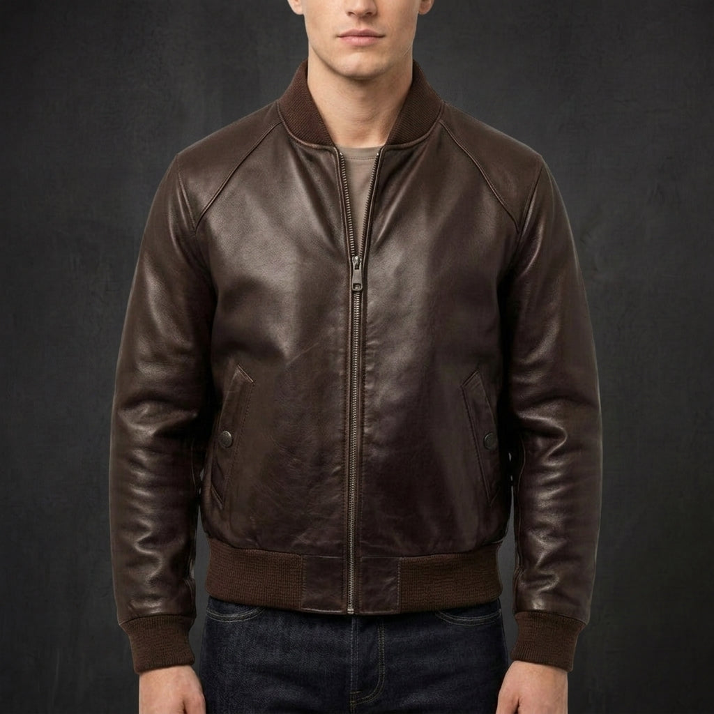 Brown Richmond Bomber Jacket