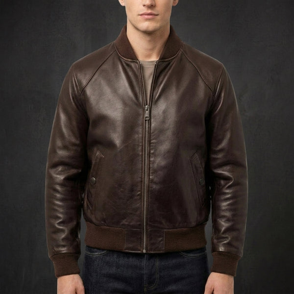 Brown Richmond Bomber Jacket