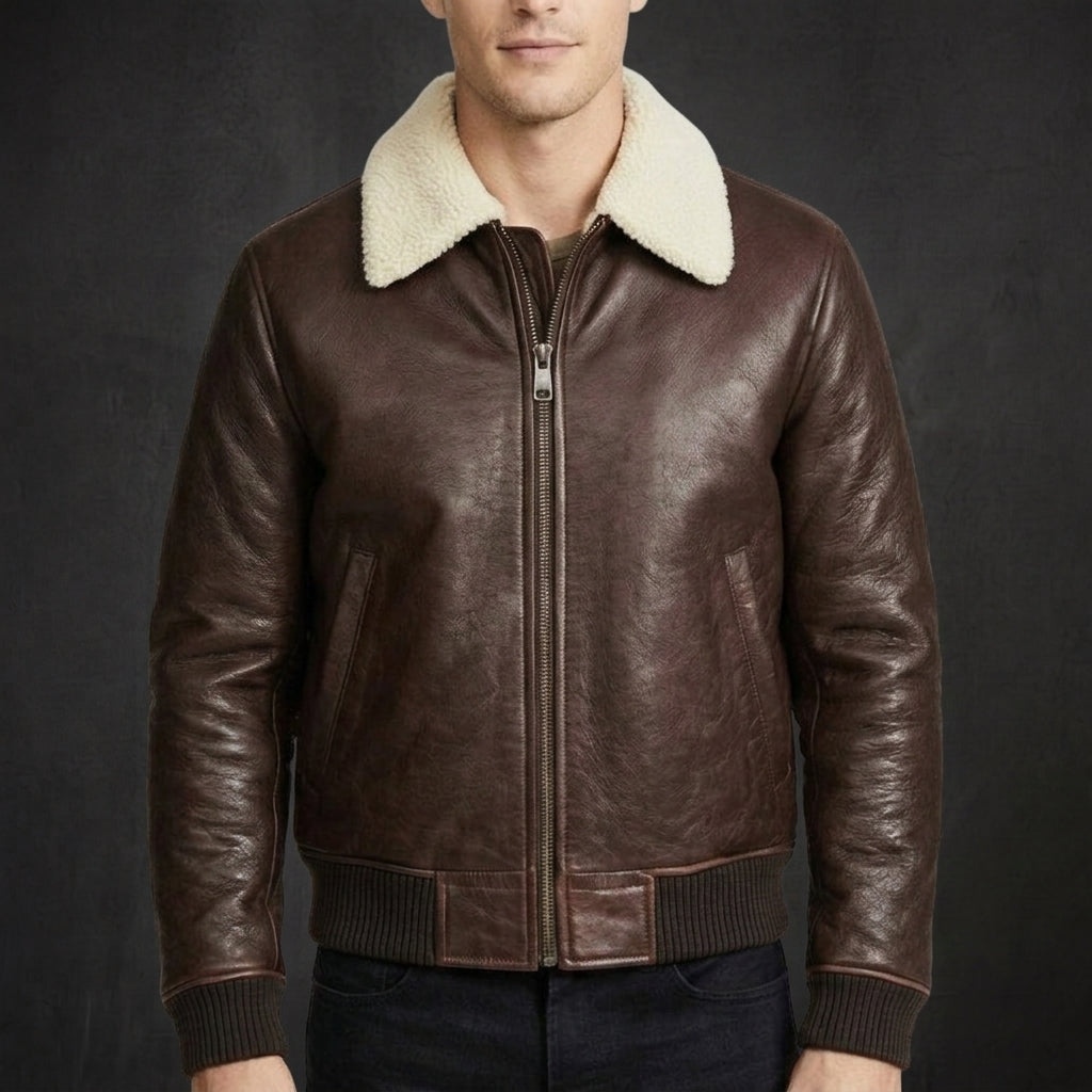 Brown Camden Bomber Jacket