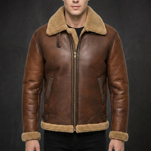 Brown Warwick Shearling Jacket