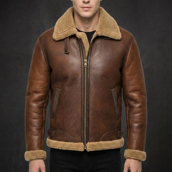 Brown Warwick Shearling Jacket
