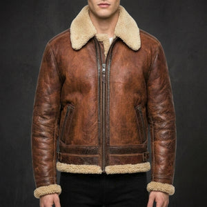 Brown Langley Shearling Jacket