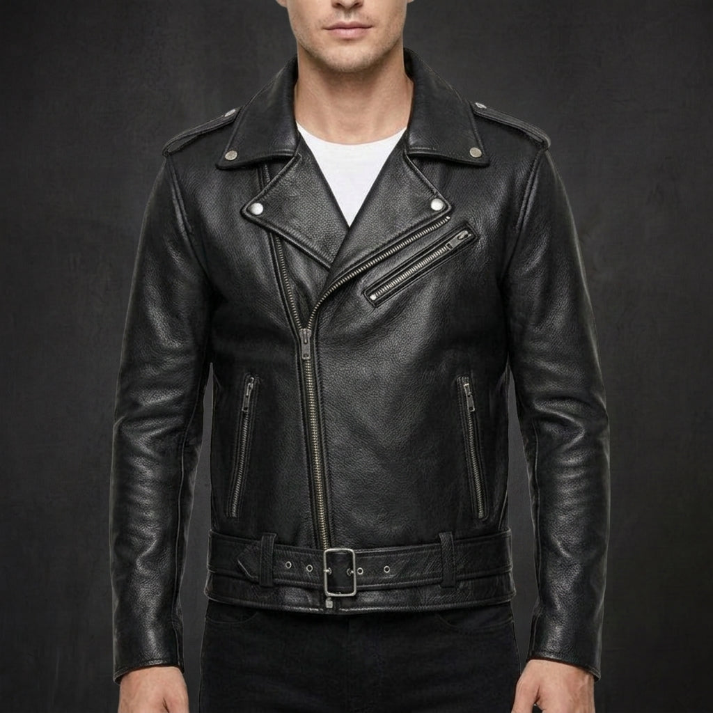 Black Brando Biker Jacket