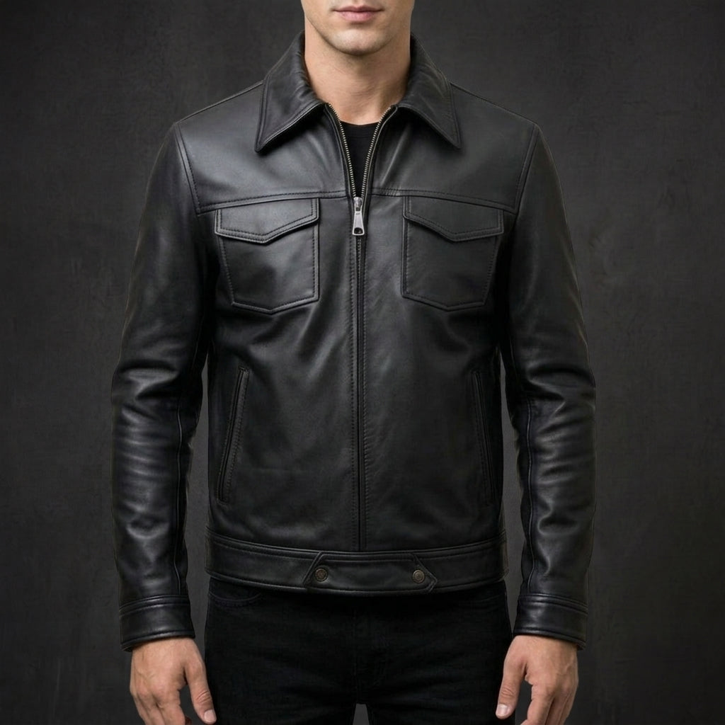 Black Trucker Jacket