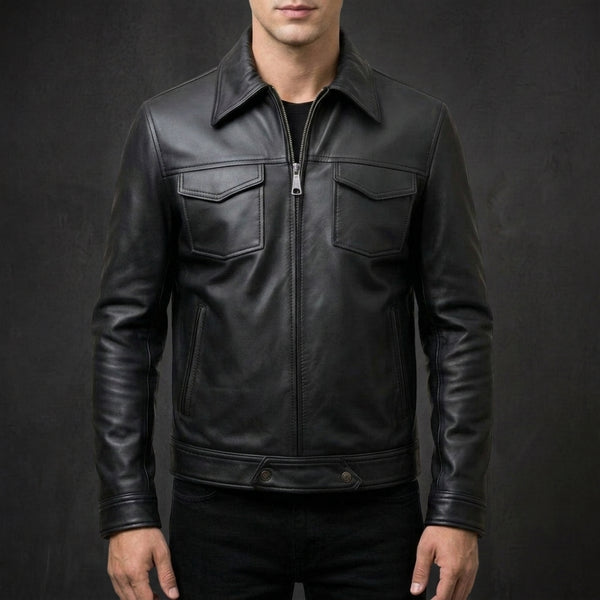 Black Trucker Jacket