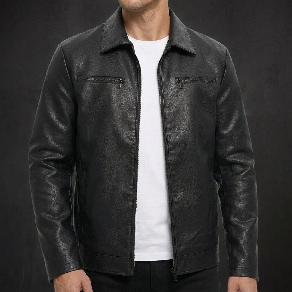 Black Steampunk Cafe Racer Jacket
