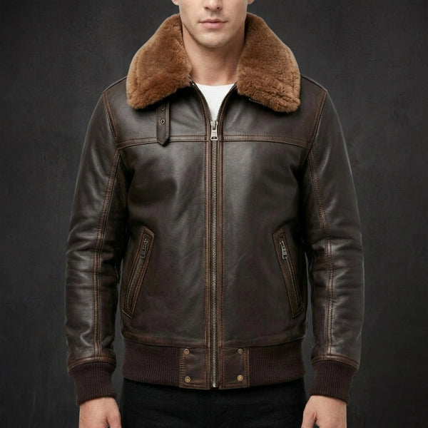 Dark Brown B3 Bomber Jacket