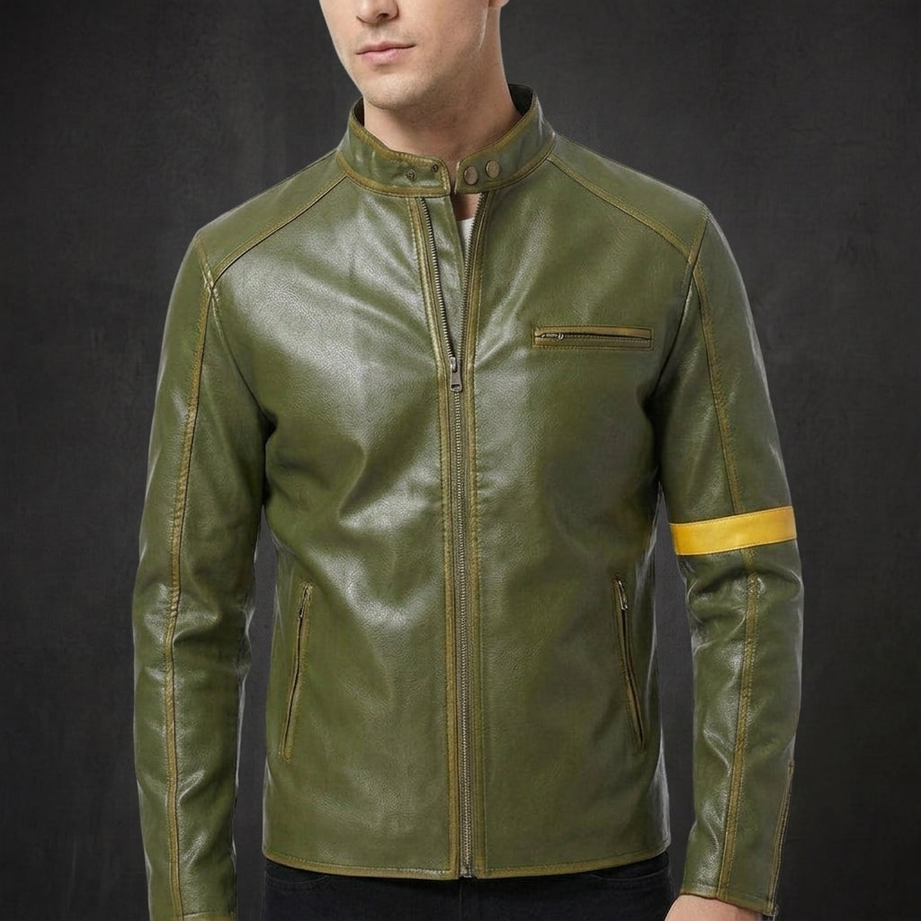 Green Vintage Cafe Racer Jacket