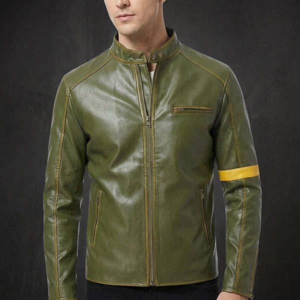 Green Vintage Cafe Racer Jacket