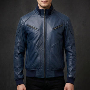 Navy Ashford Aviator Jacket