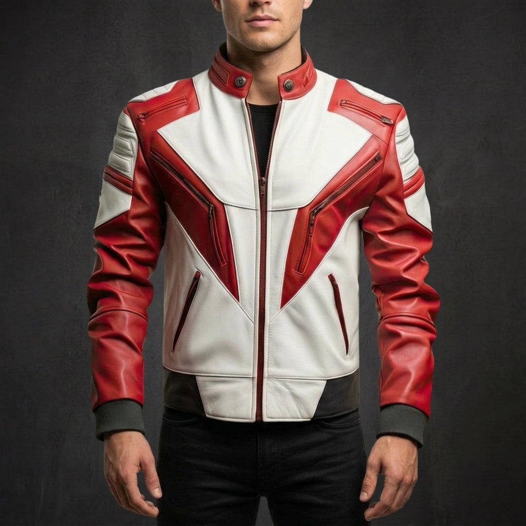 Red White Racer Jacket