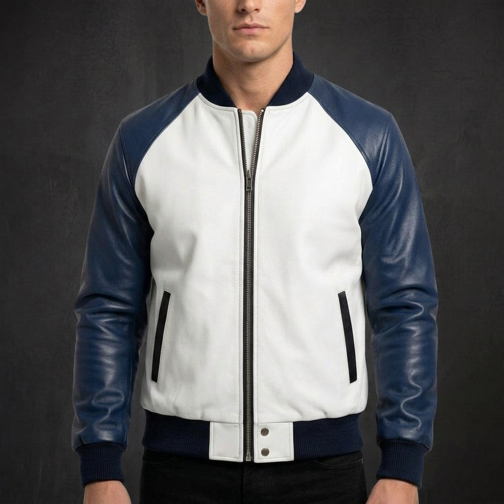 White Camden Bomber Jacket
