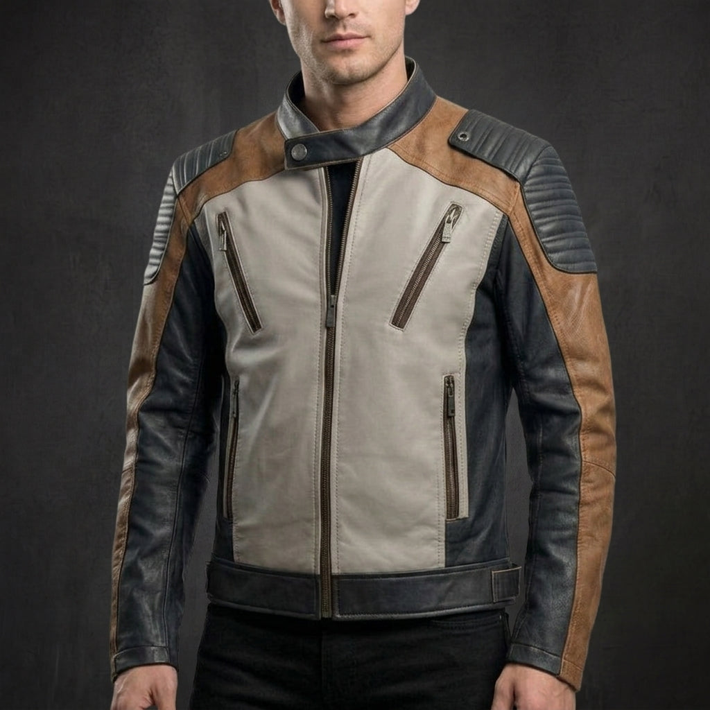 Quilted Lightweight Moto Jacket