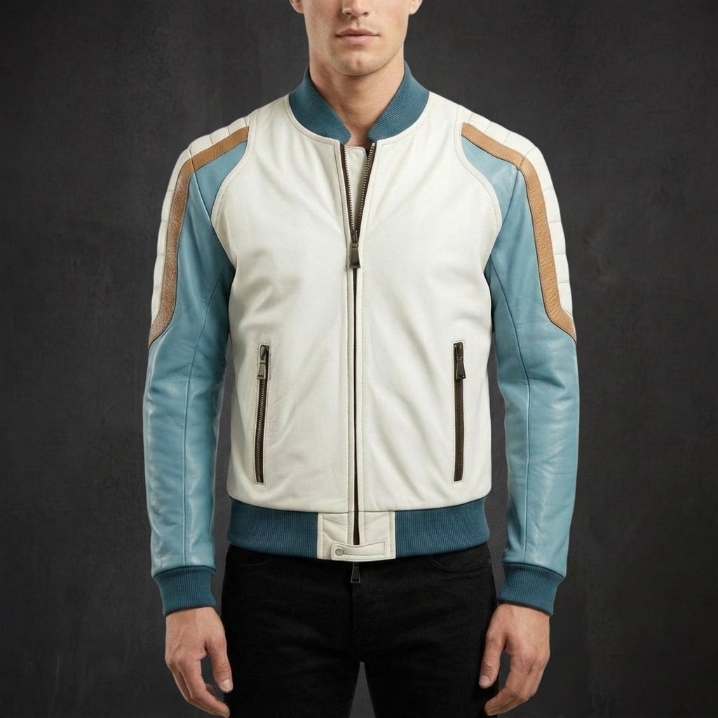 Sky Blue Camden Bomber Jacket